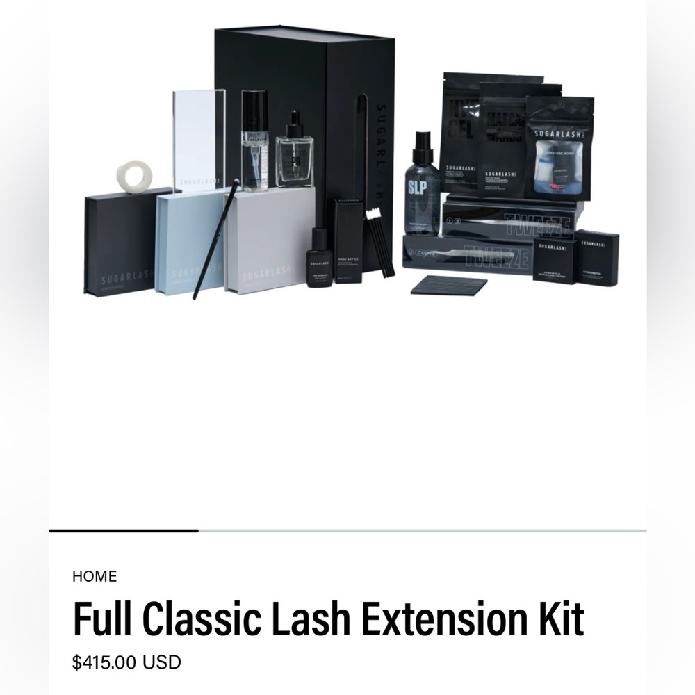 Full Classic Lash Extension Kit (with lash lift & brow lamination solutions)